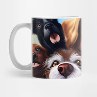 Dog Cat Pet Wild Nature Funny Happy Humor Photo Selfie Mug